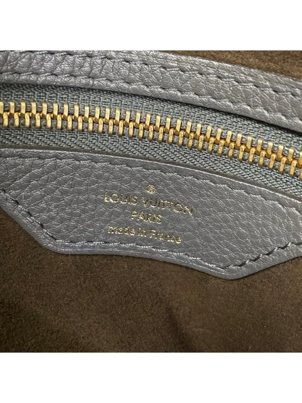 Louis Vuitton Handbag Mahina Stella GM Anthracite Leather
